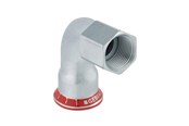 Pressrør og fittings - Geberit Mapress overgangsvinkel 90° 28x1/2 med indvendigt gevind - 21660