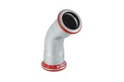 Pressrør og fittings - Geberit Mapress bøjning FZ 45° 35 mm med muffe - 23606