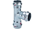 Pressrør og fittings - Viega Prestabo T-stykke 42 mm forzinket stål - 558666