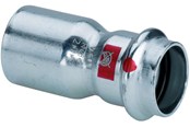 Pressrør og fittings - Viega Prestabo reduktion 35 x 22 mm forzinket stål - 558550