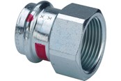Pressrør og fittings - Viega Prestabo overgang 28 x 1" muffe/muffe forzinket stål - 559120