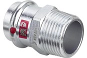 Pressrør og fittings - Viega Prestabo overgang 28 x 3/4" muffe/nippel forzinket stål - 641993