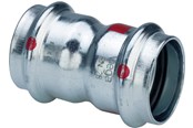 Pressrør og fittings - Viega Prestabo XL muffe 76,1 mm forzinket stål - 597733