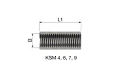Rørophæng og rørkoblinger - Flamco Koblingsstykke ksm indvendig gevind 4 -10 mm - 70904