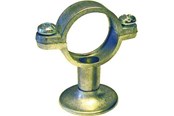 Rørophæng og rørkoblinger - Unite zink rørbærer 30 mm x 38" med vægflange - 016534003