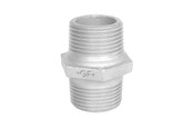 Gevindfittings - +GF+ Brystnippel galvaniseret 1/8 - 770280201