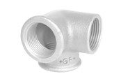 Gevindfittings - +GF+ Vinkel galvaniseret sideudløb 1 - 770221206