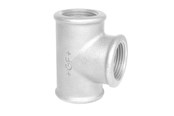 Gevindfittings - +GF+ Tee galvaniseret 2 x 1 1/4 x 2 - 770130288