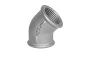 Gevindfittings - +GF+ Vinkel 45° sort muffe/muffe 3/8 - 770120103