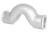 Gevindfittings - +GF+ Overbøjning galvaniseret muffe/muffe 3/4 x 3/4 - 770085205