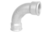 Gevindfittings - +GF+ Bøjning 90° galvaniseret lang muffe/muffe 1 1/4 - 770002207
