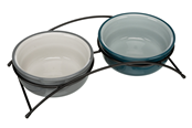 Hunde - Trixie Eat On Feet Bowl Stand With Ceramicbowl 0.25 L - 2919-uniw