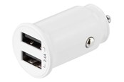 Mobil - Adaptere & Opladere - Deltaco USB car charger 2x USB-A 2.4 A total 12 - USB-CAR125
