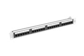 Netværkstilbehør - Lanberg patch panel 24 port 1U cat.6A UTP grey - PPUA-1024-S