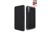 Mobil - Covers & Cases - ITSKINS HYBRID FOLIO cover til iPhone XS / X® - Sort og rød med genanvendt læder - APHX-HYBRF-BRRL