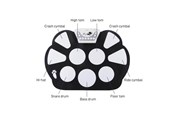Musik & DJ Instrumenter - Mikamax Roll Up Elektronisk Trommesæt – Bærbart Digitalt Drum Kit med 9 Pads & Pedaler - 04796