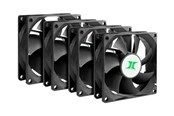 Kabinet Køler - Inter-Tech IPC Fan Set 80x80x25mm | 8888729 - Kabinet køler - 80mm - Sort - 88887290