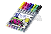 Skrive- og Tegneværktøjer - Staedtler Lumocolor Perm F 0,6mm 8 ass/boks - 318 WP8-1