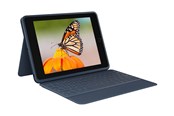 Tastatur - Logitech Rugged Combo 3 - German - classic blue - Tastatur & Folio sæt - Blå - 920-009656