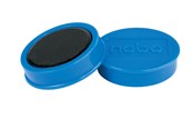 Konference & Præsentation - Nobo  magnetiske whiteboardmagneter, pakke med 10 stk. 38 mm farvede magneter Blå - 1915313