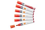 Konference & Præsentation - Nobo  whiteboard marker rund spids 3 mm hurtigtørrende blæk, pakke/10 stk. Rød - 1915379