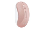 Mus - Natec Toucan - mouse - 2.4 GHz - white pink - Mus - Optisk - 3 knapper - Hvid - NMY-1652