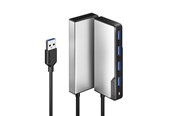 USB hub - ALOGIC USB-A Fusion SWIFT 4-port Hub - Space Grey USB hub - USB 3.2 - 4 ports - Grå - UAFUUA-SGR