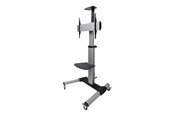 Vægbeslag, AV-Beslag & AV-Møbler - Deltaco Office Display Cart Adjustable with crank - Max 50 kg - recommended for 70" - ARM-0450