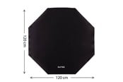 Gamer Stol - DUTZO Onyx Gaming Floor mat - Sort - DFloormat-120-hex-black