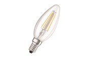 Lyskilder - Osram LED pære STAR+ Kerte Filament 4W/827 (40W) Klar 3-step Dæmpbar E14 - 4058075434462
