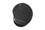 Musemåtte & tilbehør - Gembird MP-GEL-BLACK - mouse pad with wrist pillow - MP-GEL-BK