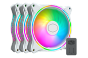 Kabinet Køler - Cooler Master MasterFan MF120 HALO White 3in1 - Kabinet køler - 120mm - Hvid - 30 dBA - MFL-B2DW-183PA-R1