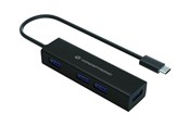USB hub - Conceptronic HUBBIES07B - hub - 4 ports USB hub - USB 3.2 - 4 ports - Sort - HUBBIES07B