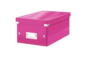 Arkivering & Opbevaring - Leitz Opbevaringsboks Click & Store WOW DVD Pink - 60420023