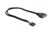 USB kabel - DeLOCK USB internal cable - 9 pin USB header to 19 pin USB 3.0 header - 30 cm - 83281