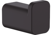 Badeværelsestilbehør - Hansgrohe addstoris krog mat sort - 41742670