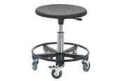 Værktøj - Global Montørstol sigma 400rs taburet med stålbase og fodring samt letløbende hjul - sædehøjde 38-51 cm - 1030011000