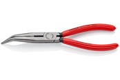 Håndværktøj - KNIPEX Fladrundtang med skær sort atramenteret 200 mm, 26 21 200 - 26 21 200