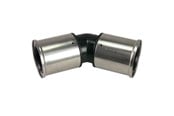 Alu-pex systemer - Henco pres vinkel 45° pvdf 63 x 63 mm - 27PK-6363