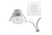 Intelligente bygningsinstallationer - Helvar stand alone dali pir med scenariepanel - 610RS135W
