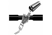 Forgreningsmateriel - 3M varmekrymp mdt-a-f471 (mm): 12.0 - 3.0  sort 1 m mellemvægget med lim, halogenfri flammehæmmende lloyds godkendt (off shore) - 7100195526