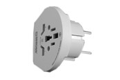Afbrydermateriel - Elworks Skross rejseadapter hvid (danmark til europa) - 25-099-1