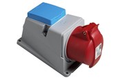 Diverse elektriske produkter - ABB Cee kombi vægudtag med dk-stik 5 polet 16a 250vac ip44 h6 - 2CMA105921R1000
