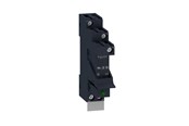 Komponenter til tavler og kasser - Schneider Electric Zelio rsb stikbensrelæ i sokkel med diode og skilt, 1 c/o kontakt på 12a og 24vdc forsyning - RSB1A120BDPV