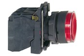 Trykknapper og signalenheder - Schneider Electric Harmony lampetryk komplet med led og plan trykflade med fjeder-retur i rød farve 24vac/dc forsyning 1xno+1xnc, xb5aw34b5 - XB5AW34B5