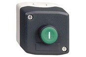 Trykknapper og signalenheder - Schneider Electric Trykknapbox grå/sort med 1xno i - XALD102