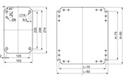 Tavler og kasser - Schneider Electric Grundplade galvaniseret 300x300 - NSYMM33