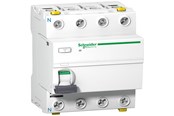 Komponenter til tavler og kasser - Schneider Electric Acti9 hpfi-afbryder iid, 4p 40a 30ma, kl. a, med dobbelt terminal, 72 mm - A9Z21440