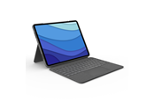 Tastatur - Logitech Combo Touch with keyboard for iPad Pro 12.9'' - Tastatur & Folio sæt - Nordisk - Grå - 920-010213