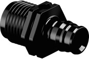 Pex-systemer - Uponor q&e overgangsnippel ppsu sort 20 mm x 34 - 1008663